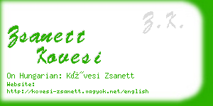 zsanett kovesi business card